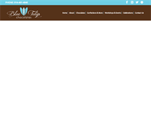 Tablet Screenshot of bluetulipchocolates.com